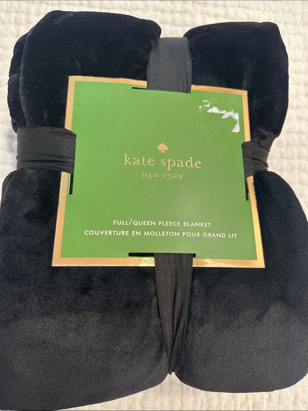 Kate Spade Full/Queen Fleece Blanket NWT